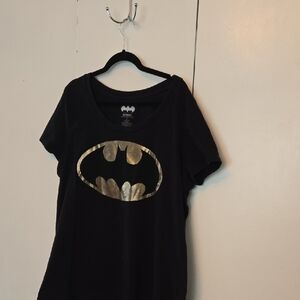 Batman Black Torrid Tee with Silver Logo